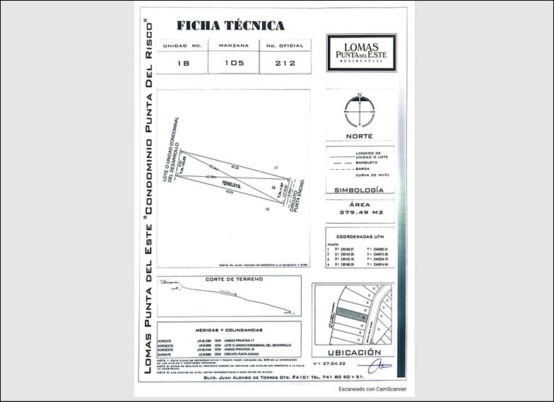 TERRENOS EN VENTA FRAC. LOMAS DE PUNTA DEL ESTE RESIDENCIAL