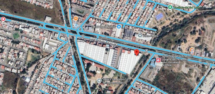 Renta de Nave o Bodega 3,700 m² Blvd. Vicente Valtierra / León, /zona Sur.